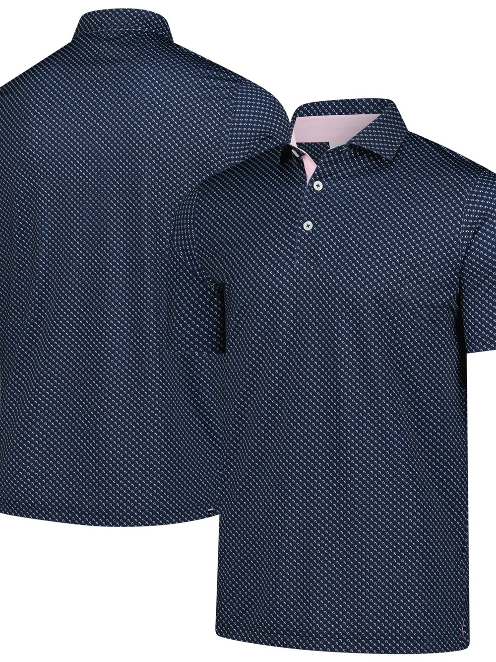 PUMA X Arnold Palmer MATTR Mic Umbrella Printed Pattern Polo Short-Sleeve Mens M